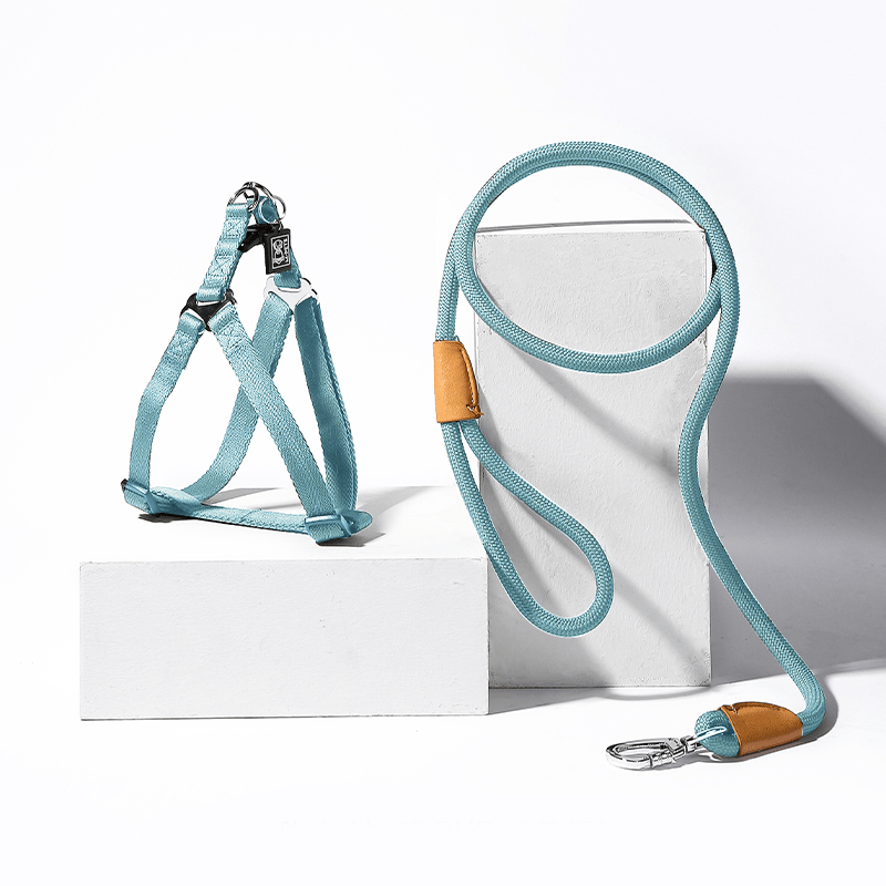 Dog Harness & Leash Set Vest - Style Breathable Mesh Reflective - PIKAPIKA