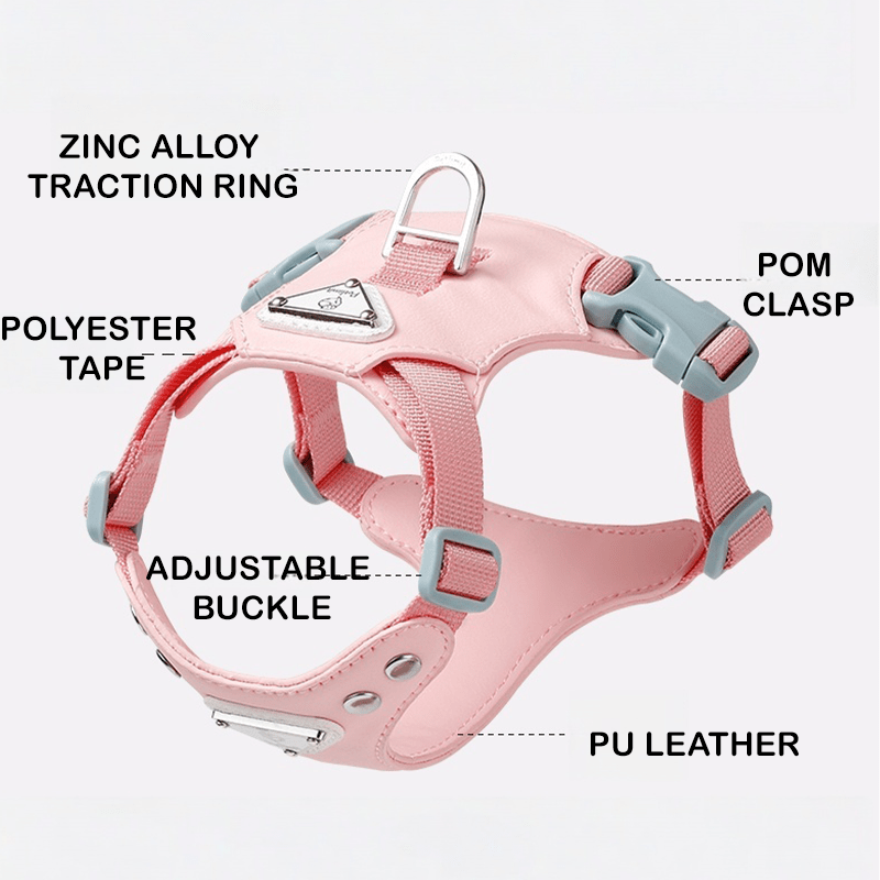 Dog Harness with Leash Vest Style Walking Set for Small Medium Dogs - PIKAPIKA