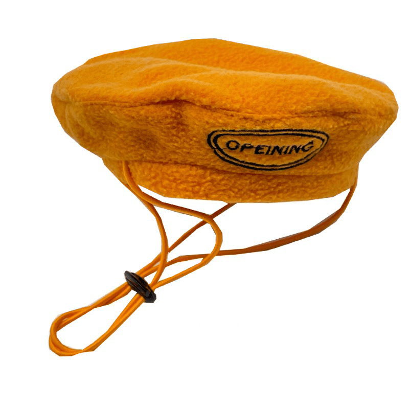 Dog Hat Polar Fleece Adjustable Retractable Beret - PIKAPIKA