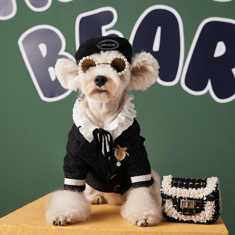 Dog Hat Polar Fleece Adjustable Retractable Beret - PIKAPIKA