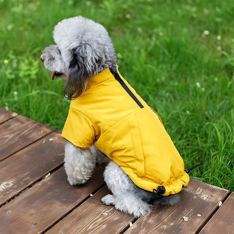Dog Jacket Padded Button Coat Winter Warm Cover - PIKAPIKA