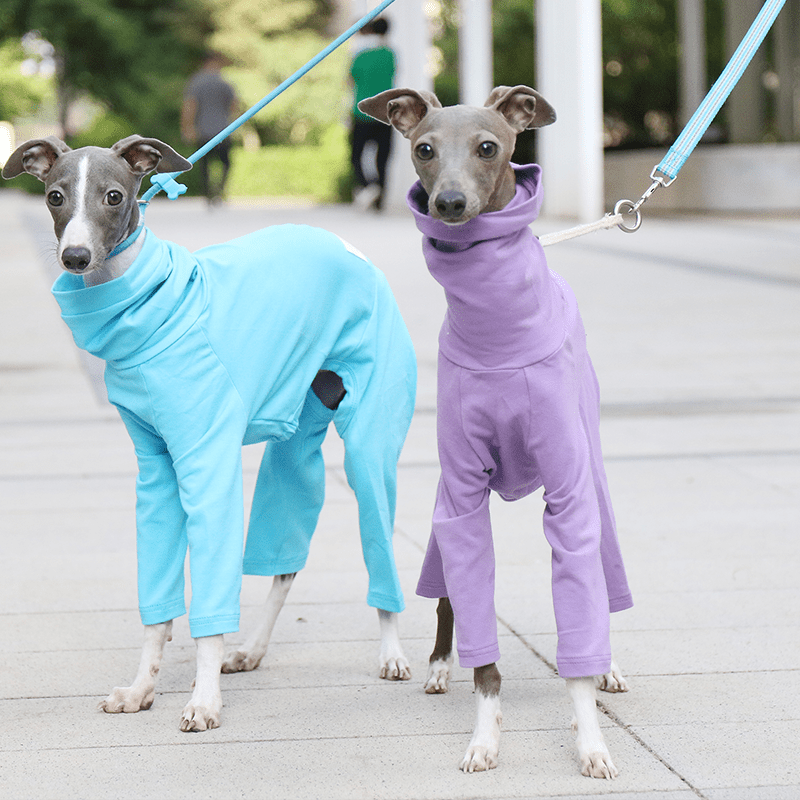 Dog Onesies Cotton Pajamas Clothes for Italian Greyhound Whippet Clothing - PIKAPIKA