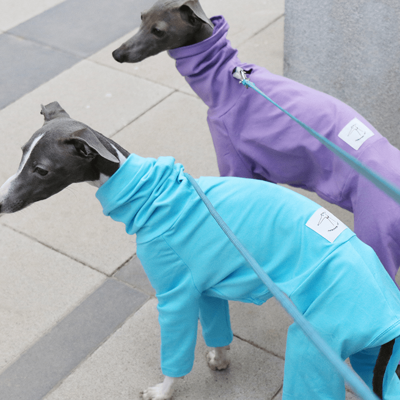 Dog Onesies Cotton Pajamas Clothes for Italian Greyhound Whippet Clothing - PIKAPIKA