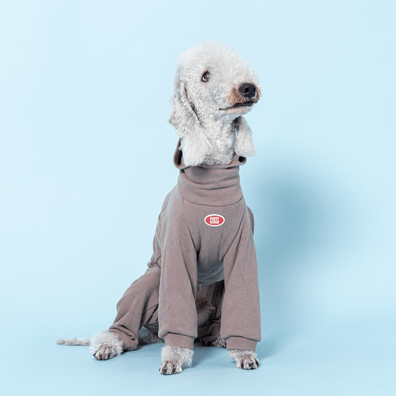 Dog Onesies Fleece Warm Hoodie Clothes for Bedlington - PIKAPIKA