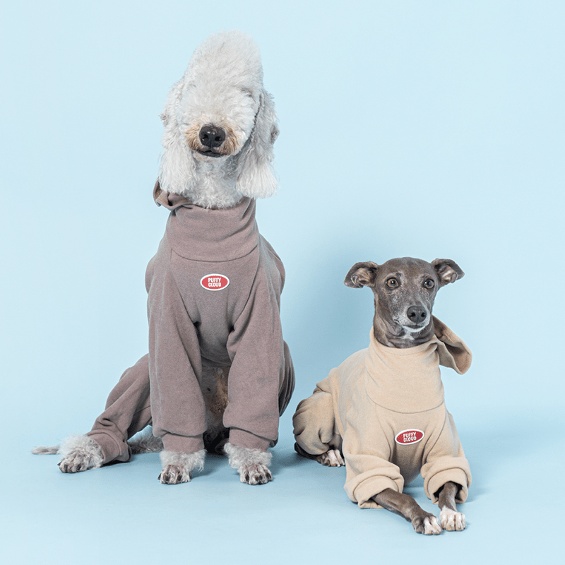 Dog Onesies Fleece Warm Hoodie Clothes for Bedlington - PIKAPIKA