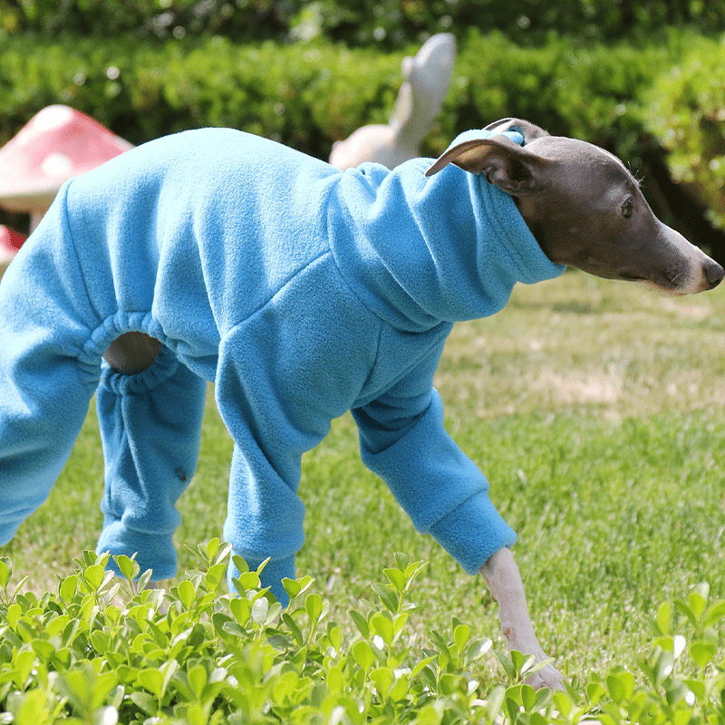 Dog Onesies Pajamas Fleece Clothes for Italian Greyhound Whippet Clothing - PIKAPIKA