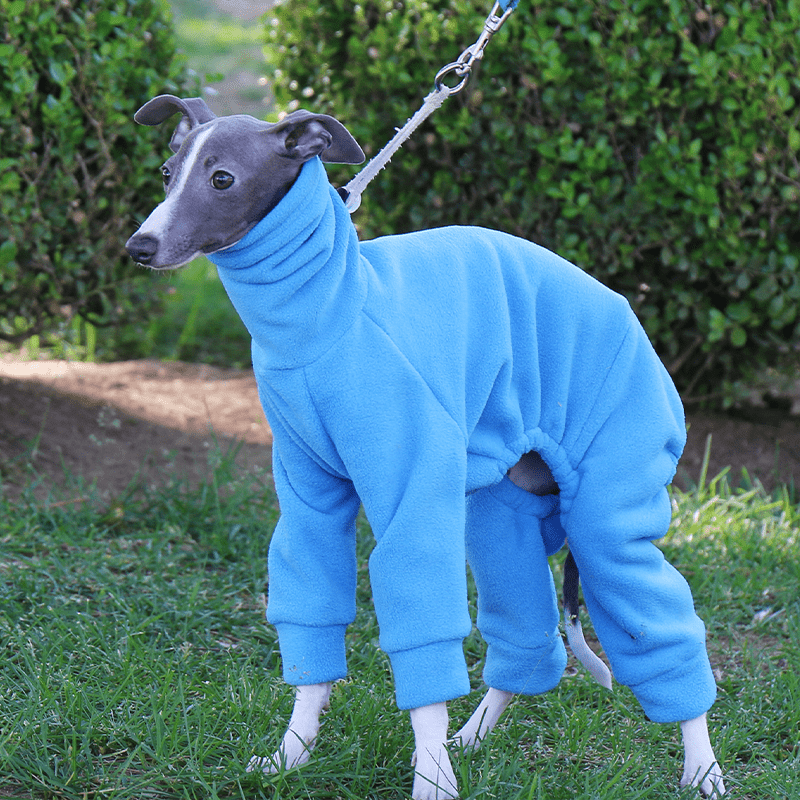 Dog Onesies Pajamas Fleece Clothes for Italian Greyhound Whippet Clothing - PIKAPIKA