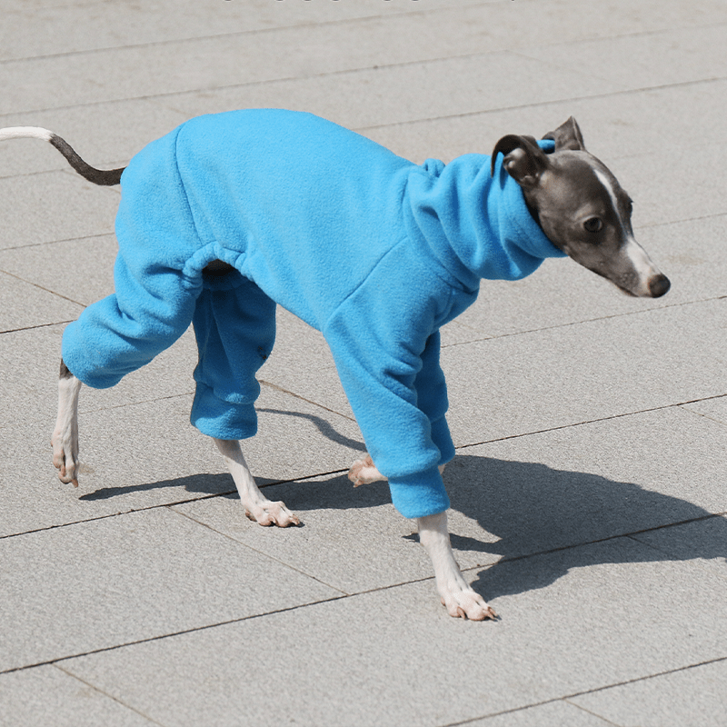 Dog Onesies Pajamas Fleece Clothes for Italian Greyhound Whippet Clothing - PIKAPIKA