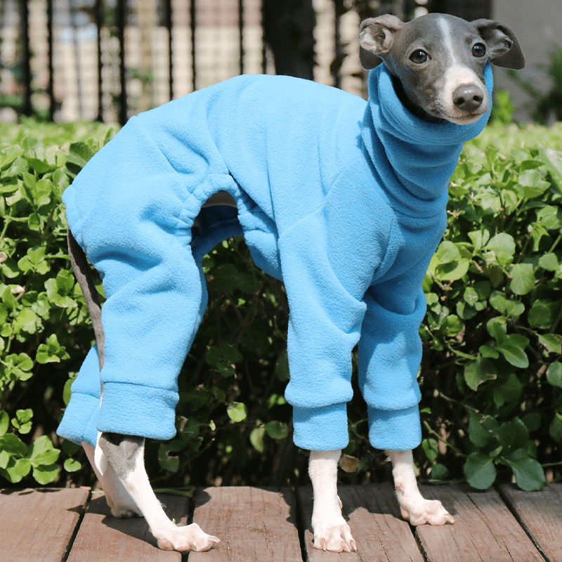 Dog Onesies Pajamas Fleece Clothes for Italian Greyhound Whippet Clothing - PIKAPIKA