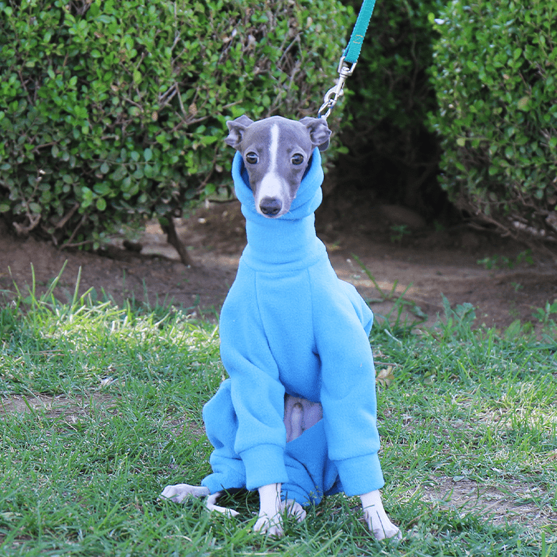 Dog Onesies Pajamas Fleece Clothes for Italian Greyhound Whippet Clothing - PIKAPIKA