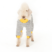 Dog Onesies Stripe Cotton Bedlington Dog Clothes - PIKAPIKA