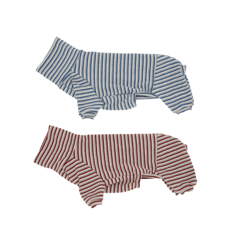 Dog Onesies Stripe Spandex Dachshund Clothes - PIKAPIKA
