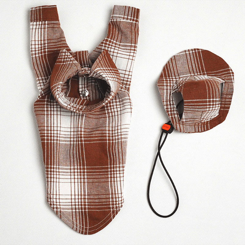 Dog Plaid Shirt Cotton for Italian greyhound Whippet Clothes - PIKAPIKA