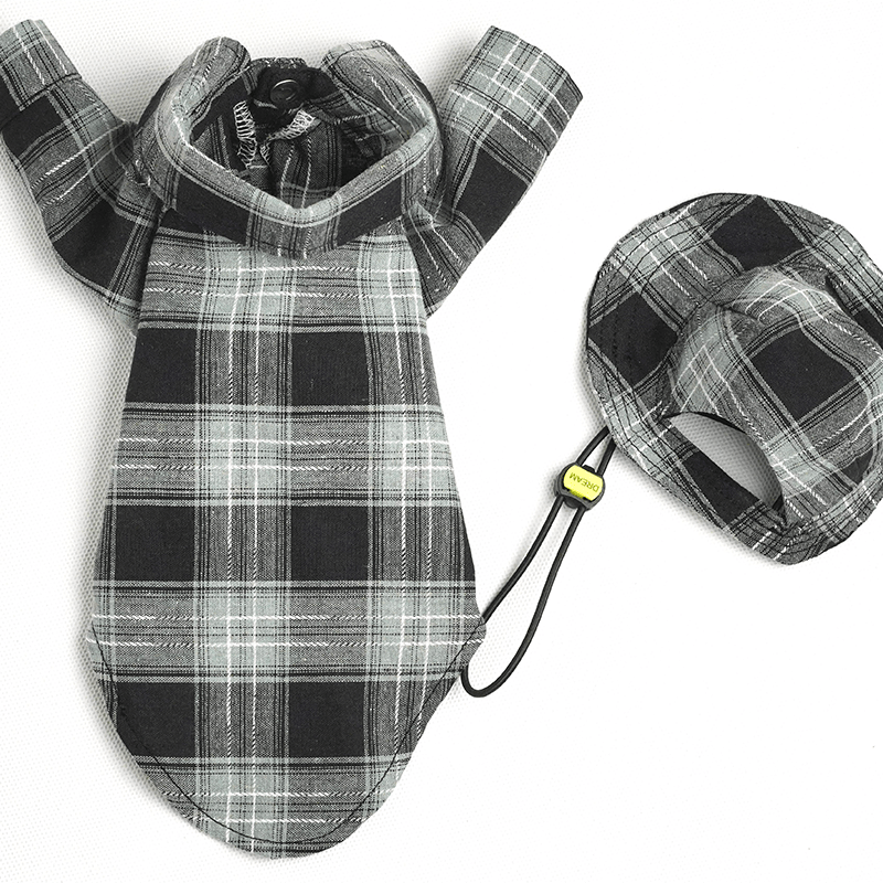 Dog Plaid Shirt Cotton for Italian greyhound Whippet Clothes - PIKAPIKA