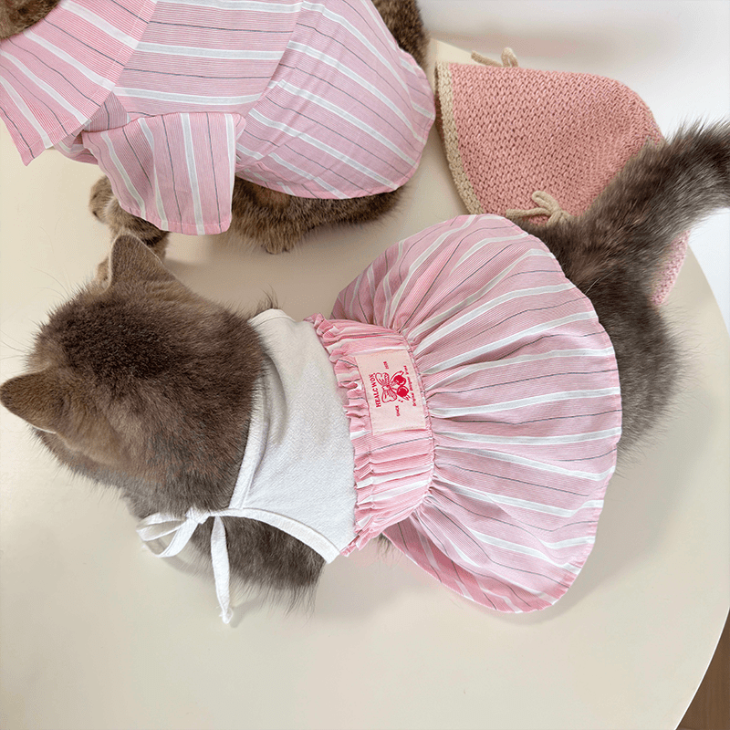 Dog Shirt Dress Cat Dress Cute Spaghetti Strap Summer for Pet - PIKAPIKA