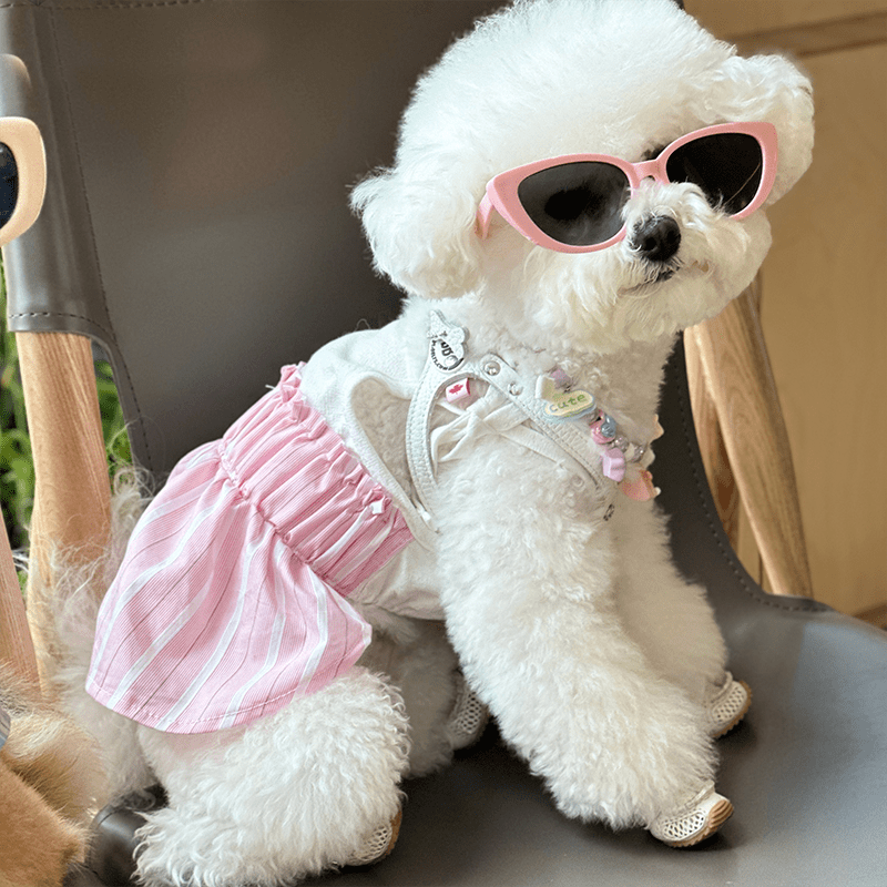 Dog Shirt Dress Cat Dress Cute Spaghetti Strap Summer for Pet - PIKAPIKA