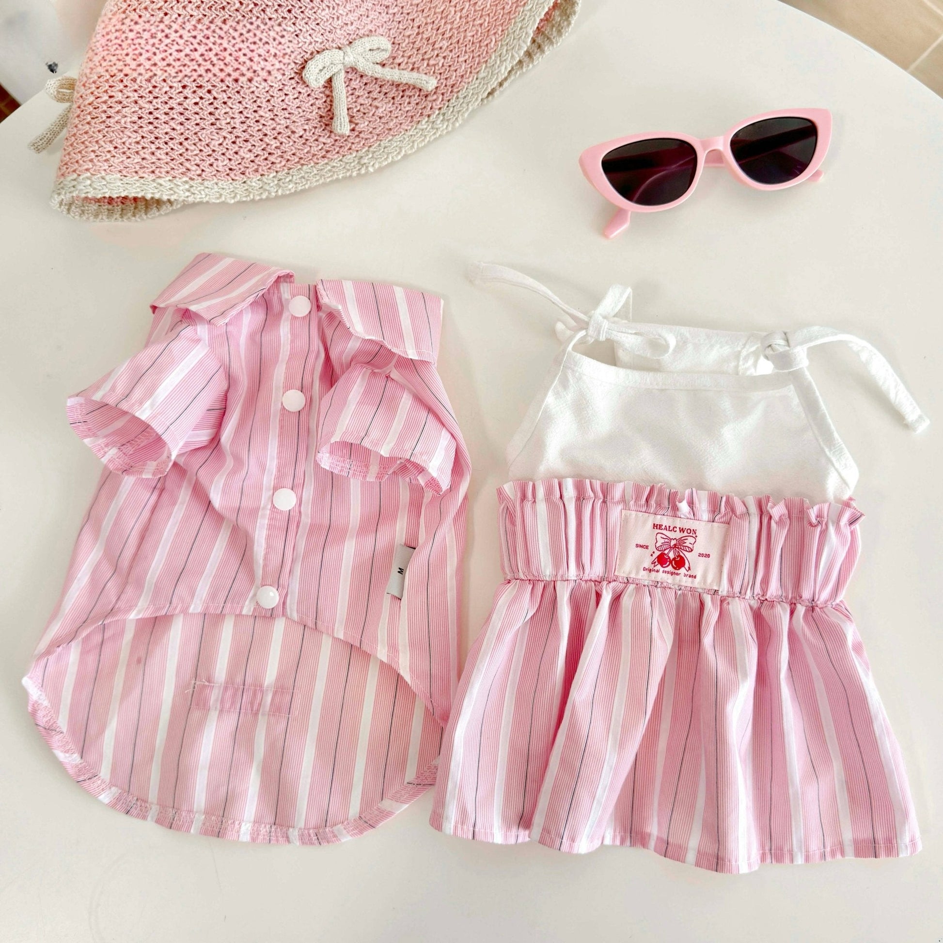 Dog Shirt Dress Cat Dress Cute Spaghetti Strap Summer for Pet - PIKAPIKA