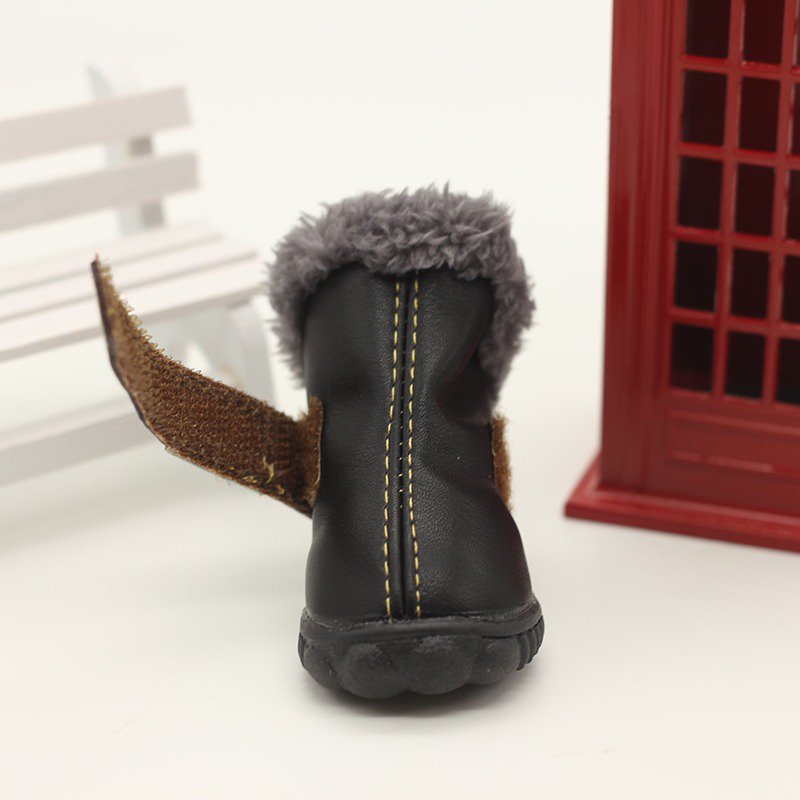Dog Snow Boots Plush Lining Outdoor Gear - PIKAPIKA