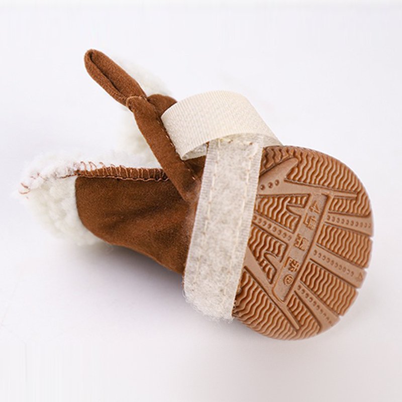 Dog Snow Boots Plush Lining Outdoor Gear - PIKAPIKA