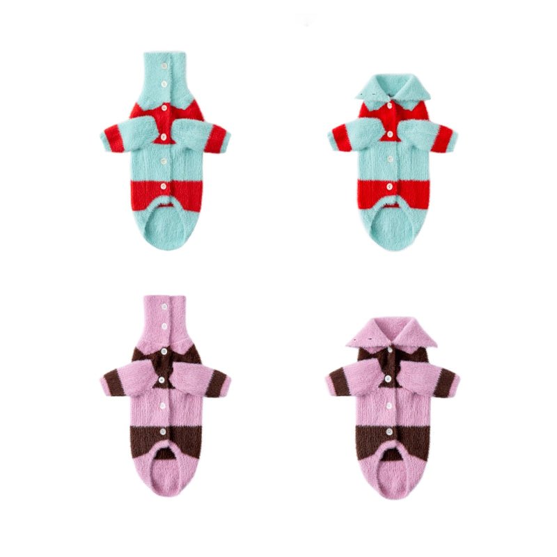 Dog Soft Turtleneck Sweater Knitwear Clothing Cardigan for Greyhound Whippet iggy - PIKAPIKA