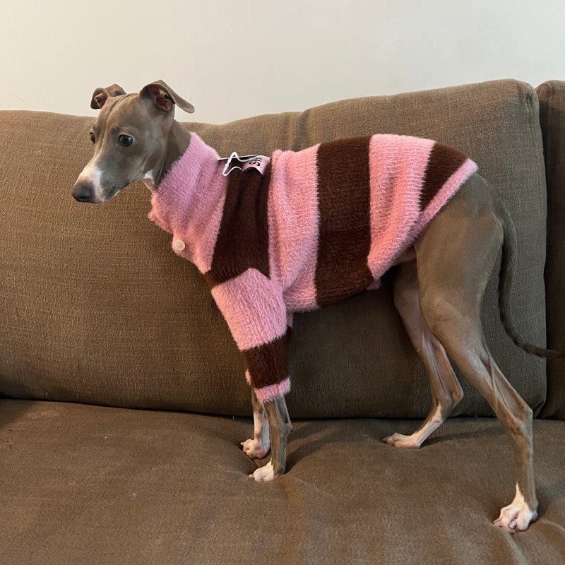 Dog Soft Turtleneck Sweater Knitwear Clothing Cardigan for Greyhound Whippet iggy - PIKAPIKA