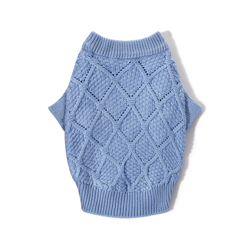 Dog Sweater Cable Knitwear Warm Pet Clothes for Winter - PIKAPIKA