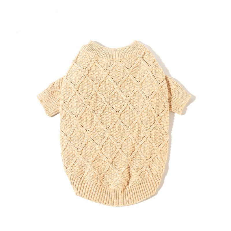 Dog Sweater Cable Knitwear Warm Pet Clothes for Winter - PIKAPIKA