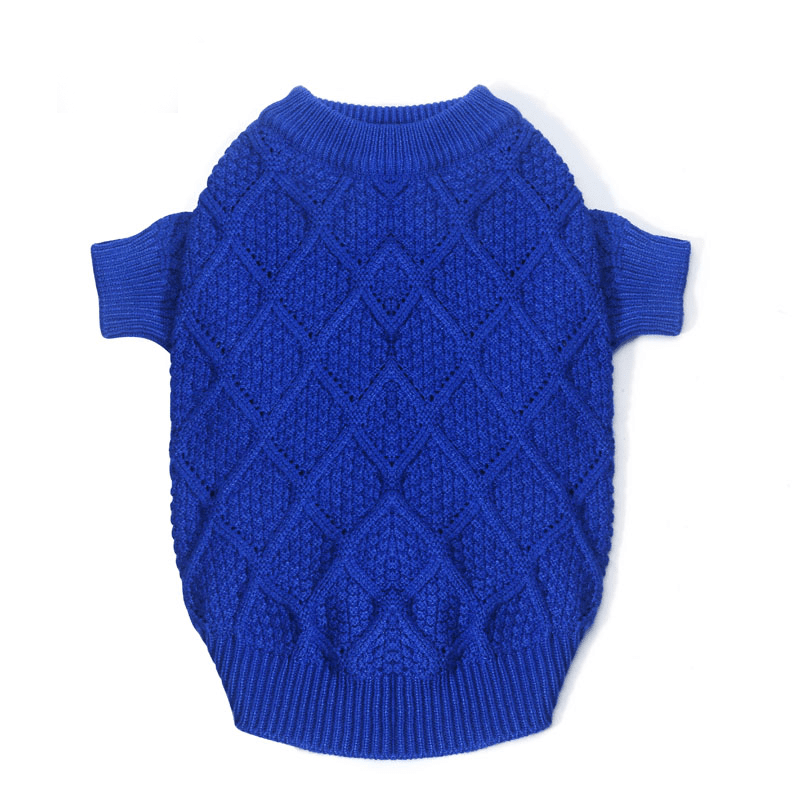 Dog Sweater Cable Knitwear Warm Pet Clothes for Winter - PIKAPIKA