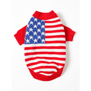 Dog Sweater USA God Bless America National Flag - PIKAPIKA