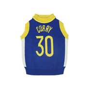 Dog Sweater Warriors NBA jersey Knit Wear Sleeveless Vest Cat Sweater - PIKAPIKA