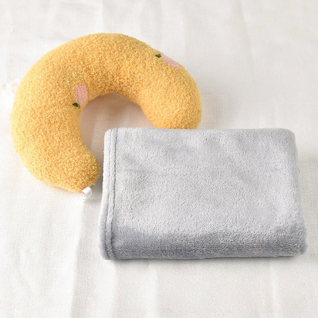 Dog U - Shaped Pillow & Soft Blanket Set - PIKAPIKA