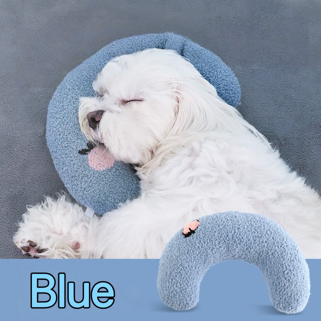 Dog U - Shaped Pillow & Soft Blanket Set - PIKAPIKA