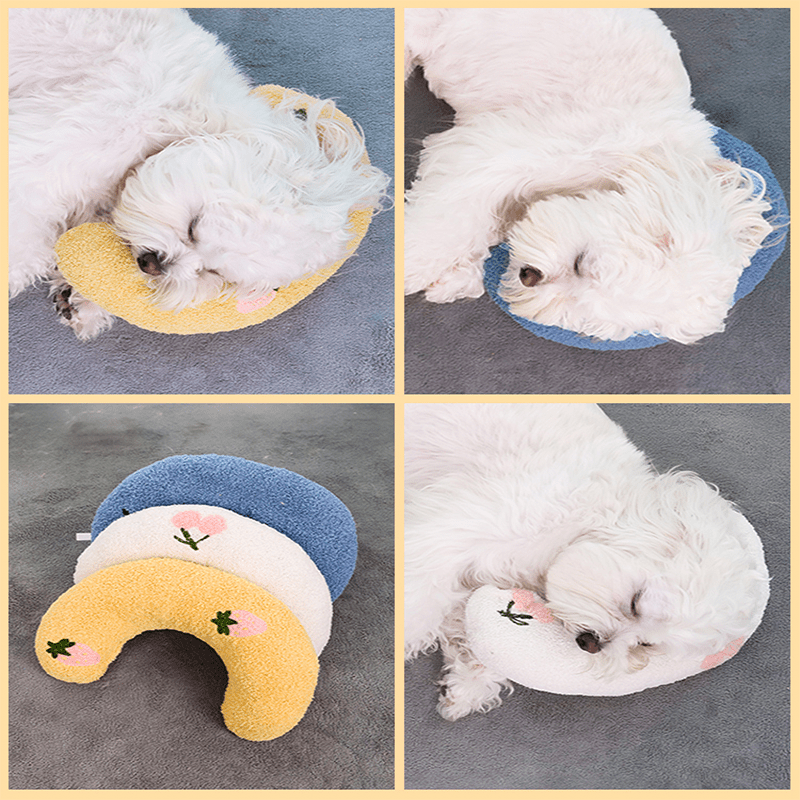 Dog U - Shaped Pillow & Soft Blanket Set - PIKAPIKA