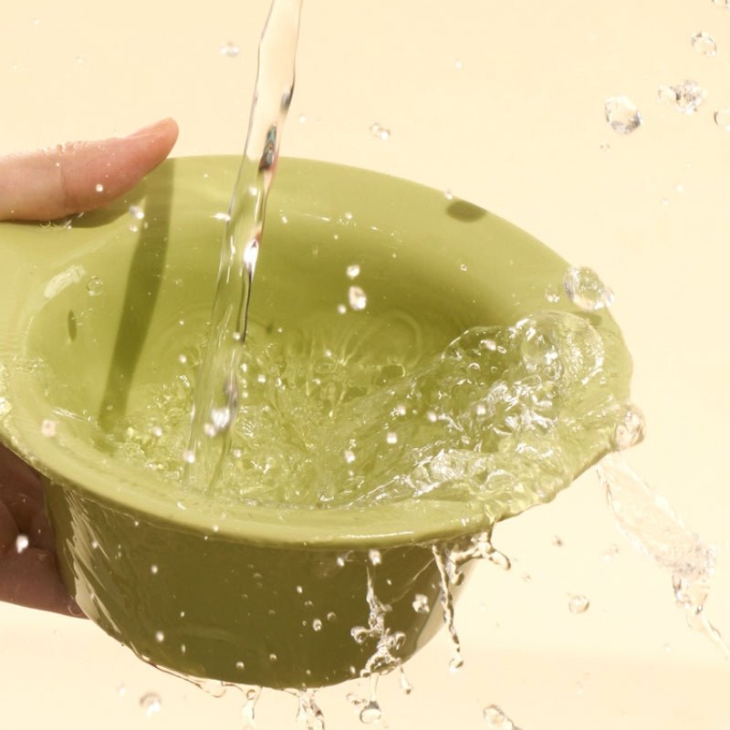 Double Ceramic Pet Food Bowl Dog Cat Water Bowl With Holder - PIKAPIKA