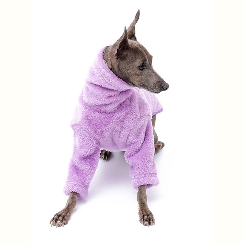 Double Fleece Shirts Italian greyhound Whippet Dog Clothes - PIKAPIKA