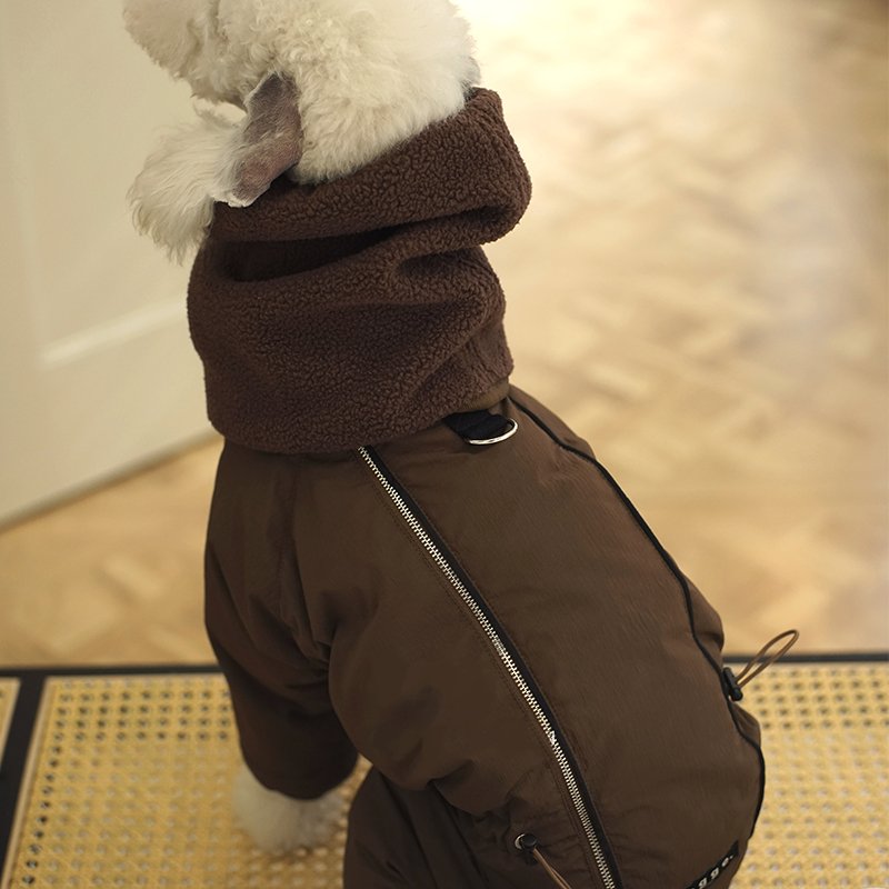 Down Padded Jacket 4Legs Warm Bedlington Dog Clothes - PIKAPIKA