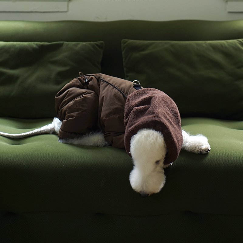 Down Padded Jacket 4Legs Warm Bedlington Dog Clothes - PIKAPIKA