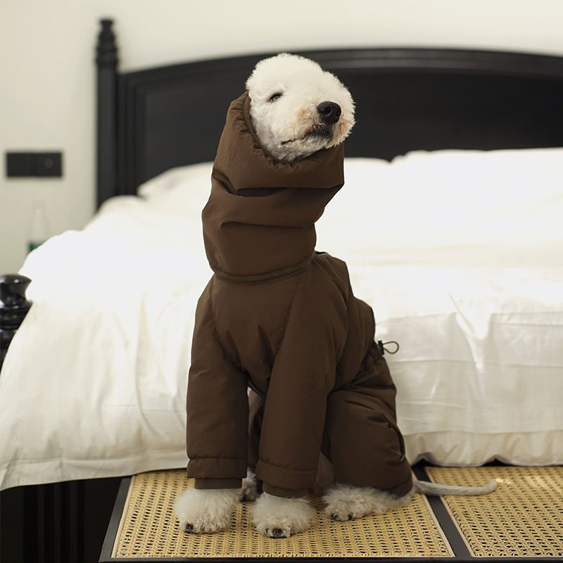 Down Padded Jacket 4Legs Warm Bedlington Dog Clothes - PIKAPIKA