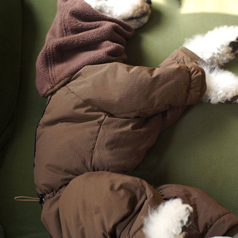 Down Padded Jacket 4Legs Warm Bedlington Dog Clothes - PIKAPIKA