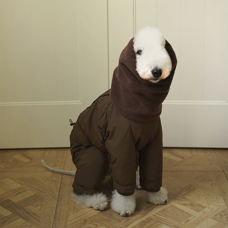 Down Padded Jacket 4Legs Warm Bedlington Dog Clothes - PIKAPIKA