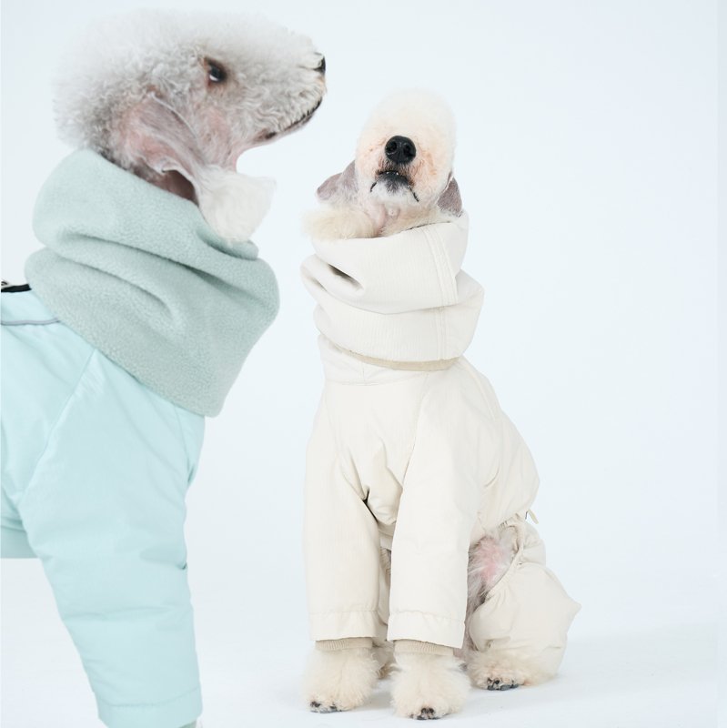 Down Padded Jacket 4Legs Warm Bedlington Dog Clothes - PIKAPIKA