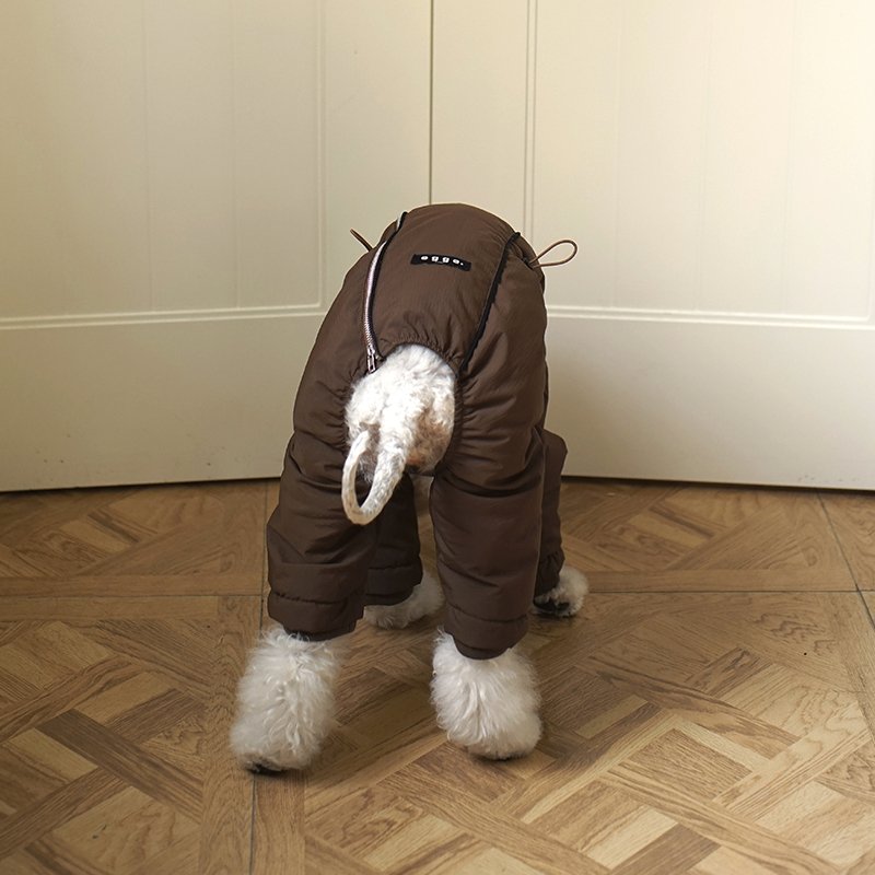 Down Padded Jacket 4Legs Warm Bedlington Dog Clothes - PIKAPIKA