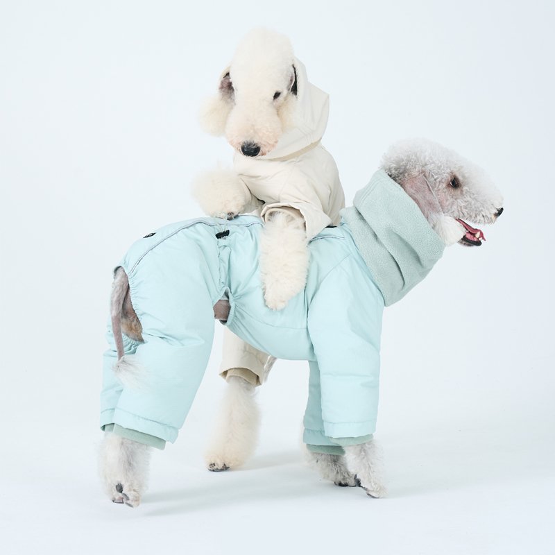 Down Padded Jacket 4Legs Warm Bedlington Dog Clothes - PIKAPIKA