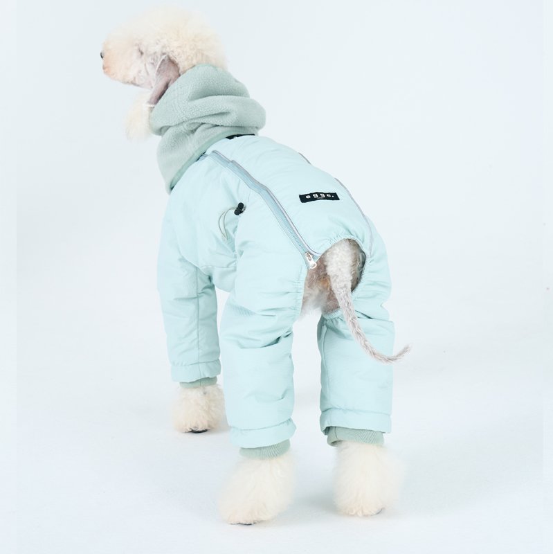 Down Padded Jacket 4Legs Warm Bedlington Dog Clothes - PIKAPIKA