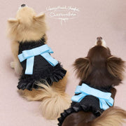 Bow Dog Dress - Strapless Sundress for Small Puppies