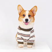 Striped Dog Sweatshirt – Soft Non-Irritating Pet Apparel