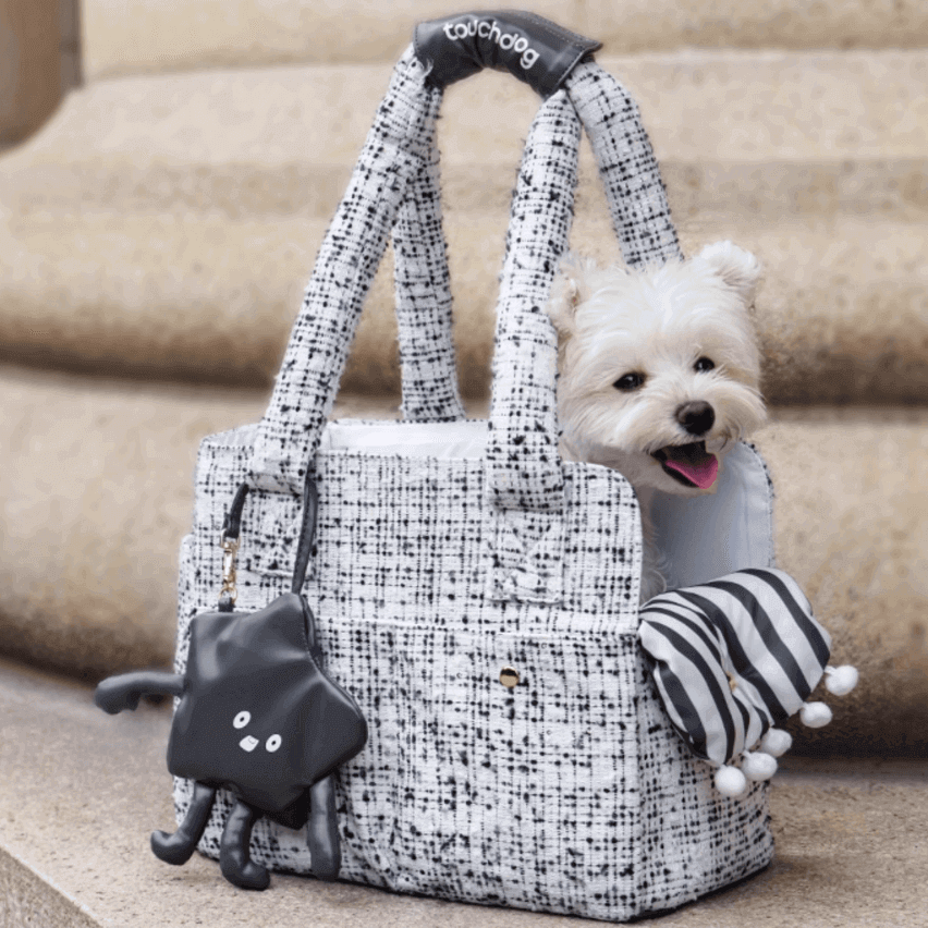 Dog Tote Bag, Convertible Single-Shoulder Pet Carrier with Removable Pad