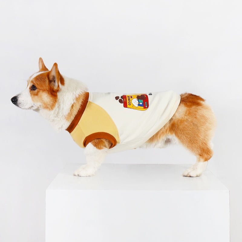 Elastic Vest Shirts Corgi Breathable Dog Clothes Sleeveless - PIKAPIKA