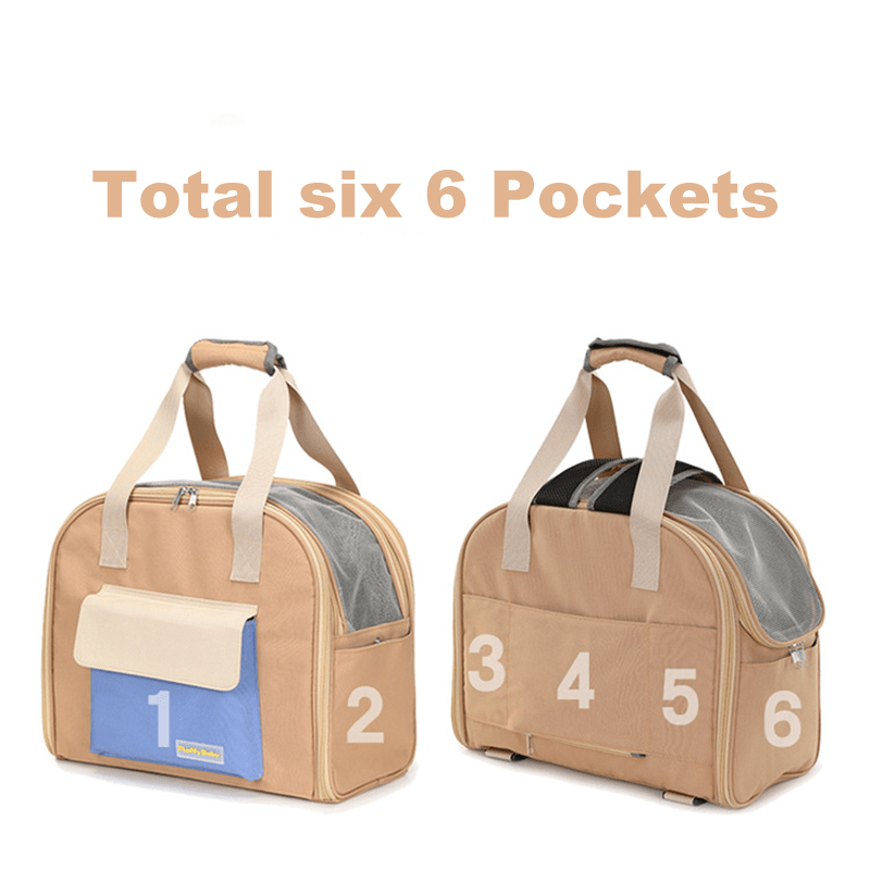 Expandable Teddy Dog Travel Backpack Breathable & Structured - PIKAPIKA