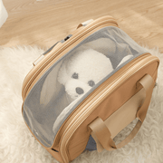 Expandable Teddy Dog Travel Backpack Breathable & Structured - PIKAPIKA